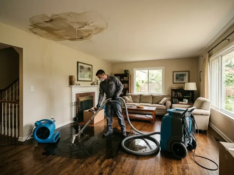attic-pipe-burst-ceiling-drip-008 — frequently asked questions, Water Damage Restoration & Carpet Care in Woodbury, NJ